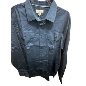 Free Assembly Men’s Blue Button Down Shirt XL | Long Sleeve Casual Work Shirt